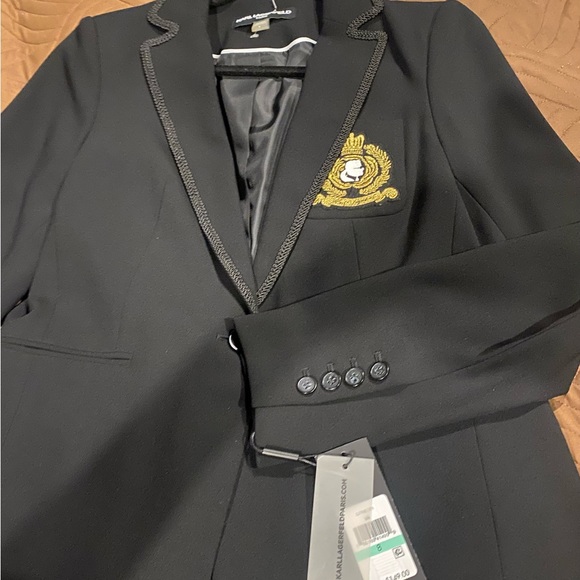 New Size 8 Karl Lagerfeld Paris Blazer Fully Lined - Picture 3 of 7